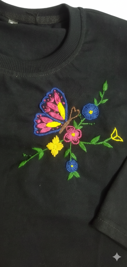 Rainbow Butterfly Bloom T-Shirt